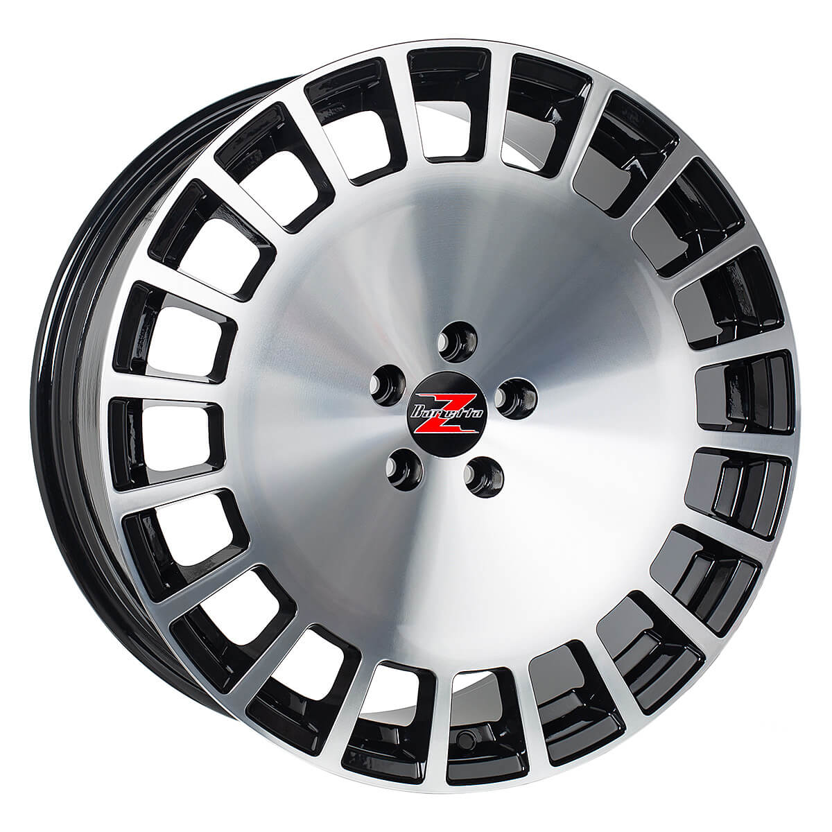 Barzetta Glorioso Black Polished 8.5x20 5x108 ET40 CB63.4