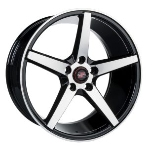 Barzetta Capitano Black Polished 8.5x19 5x114.3 ET40 CB71.6
